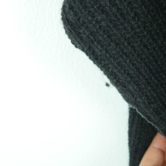 Eileen Fisher Small Cardigan Jacket Yak Blend Leather Black Minimal Quiet Luxury - Picture 5 of 14